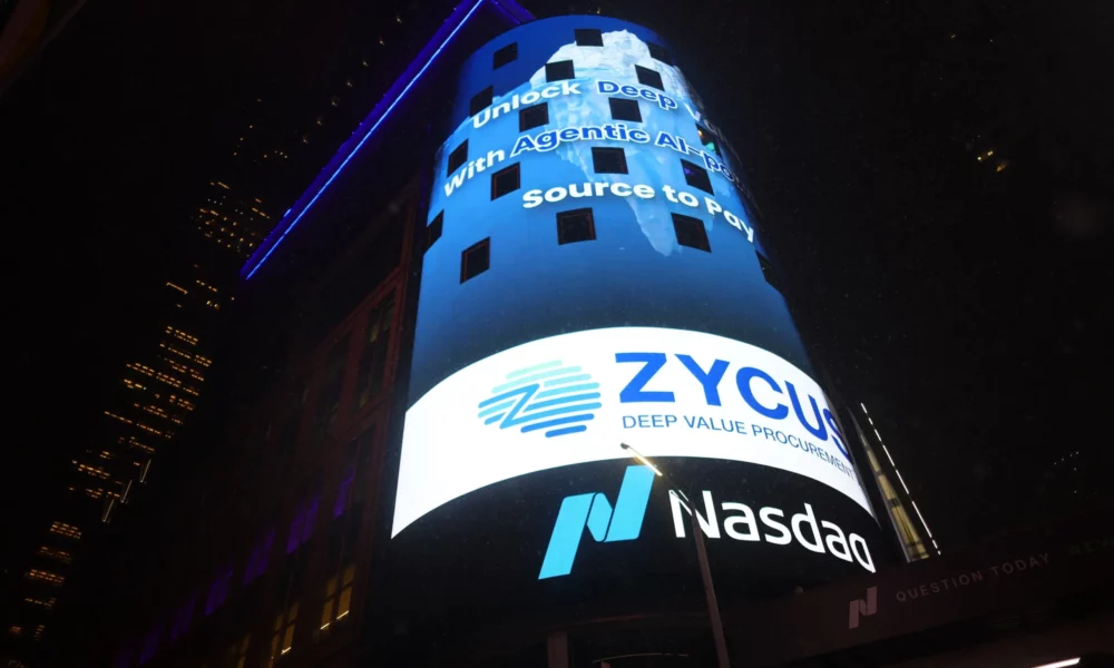 zycus-unveils-ai-innovation-on-nasdaq-tower-in-partnership-with-pr-to-sky